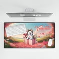 thumbnail image 4 of My Dog Is My Valentine Cute Siberian Husky in Gift Box Desk Mat Full Keyboard Mouse Pad Husky Dog Lover Gifts Large Mousepad - 3006, 4 of 5
