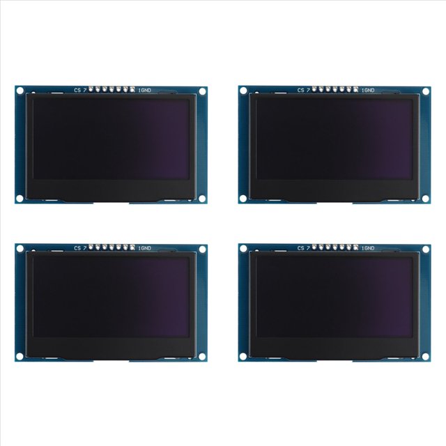 4piezas 2,42 Pulgadas 12864 128X64 Módulo de Pantalla OLED IIC SPI Pantalla LCD en Serie para C51 STM32 SSD1309 (Fuente )