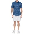 thumbnail image 3 of Ben Hogan Men’s and Big Men’s Conversational Print Short Sleeve Button-Down Golf Shirt, Up to Size 5XL, 3 of 4