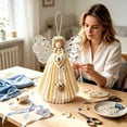 thumbnail image 4 of Angel Fabric Hanging DIY Kit, Fabric Angel Craft Kit for Adults, 4 of 4