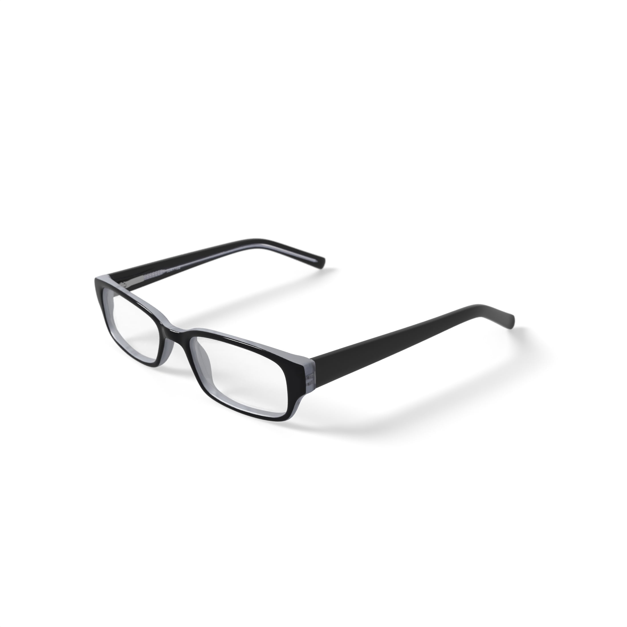 Walmart Youths FM12026 Rectangular Prescription Eyeglasses with Case, Black