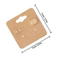 thumbnail image 2 of TEHAUX 100Ud Tarjetas Para Exhibir Aretes Con Agujeros Tarjetas De Cartón Kaki Para Presentación Y, 2 of 8
