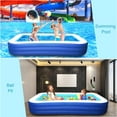 thumbnail image 3 of Inflatable Pool for Kids and Adults, 120"X68"X22" Oversized Thickened Family, 3 of 7
