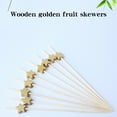 thumbnail image 7 of Disposable Wooden Golden Bead Skewers, 100 PCS Decorative Fruit Skewers Featuring Love and Star Shapes for Party Platters, Charcuterie Boards, and Dessert Displays, Elegant and Practical Blahzhy, 7 of 7