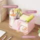 thumbnail image 2 of Organizador de escritorio Marbrasse con 2 cajones que giran 360°, color rosa, 2 of 7