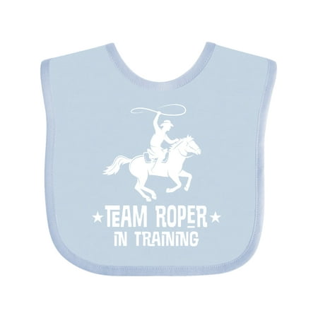 

Inktastic Team Roper in Training Cowboy Gift Baby Boy Bib