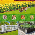 thumbnail image 4 of 45ft X 13in Animal Barrier Fence, 32 Panels No Dig Fence for Dogs Rabbit, Anti Digging Defense Barrier Garden Edging Border, Rustproof Metal Arched Decorative Garden Fencing for Outdoor, Yard, Lawn, 4 of 6