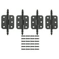 thumbnail image 1 of 4x Antique Crown Head Hinges 6 Holes Jewelry Gift Box Cabinet Decoration Hinges, 1 of 8