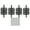 Black, variant on Arkzeo 4pc Antique Crown Head Hinges With Screws 6 Holes Jewelry Gift Vintage Wooden Box Cabinet Decoration Hinge Hardware Accessories Green Bronze