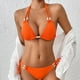 thumbnail image 4 of Traje de baño para mujer, bikini de tirantes de tubo de color liso para mujer, traje de baño dividido, trajes de baño para mujer, conjuntos de bikini para mujer, trajes de baño de bikini para mujer, 4 of 9