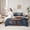 Navy Red, variant on Feelyou Santa Claus Reindeer Bedding Comforter Set 7pcs, Cartoon Xmas Full Bedding Set