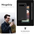 thumbnail image 7 of TUDIA MergeGrip Google Pixel 6a Case 2022 Dual Layer Heavy Duty Phone Case - Matte Black, 7 of 7
