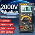 thumbnail image 4 of ANENG Multifunctional ANENG V9 Digital Multimeter with 6000 Counts, 2000V Voltage Testing, Capacitance, AC/DC Current Measurement, and Backlit Display - Black (Battery Not Included), 4 of 6