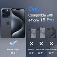 thumbnail image 2 of JETech Magnetic Case for iPhone 15 Pro 6.1-Inch Compatible with MagSafe, Translucent Matte Back Slim Shockproof Phone Cover (Storm Blue), 2 of 6