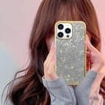 thumbnail image 6 of Compatible with iPhone 15 Pro Max Bling Diamond Case Glitter for Women 3D Rhinestone Crystal Shiny Sparkly Protective Cover with Electroplate Plating Bumper Luxury Fashion Case Gold, 6 of 15