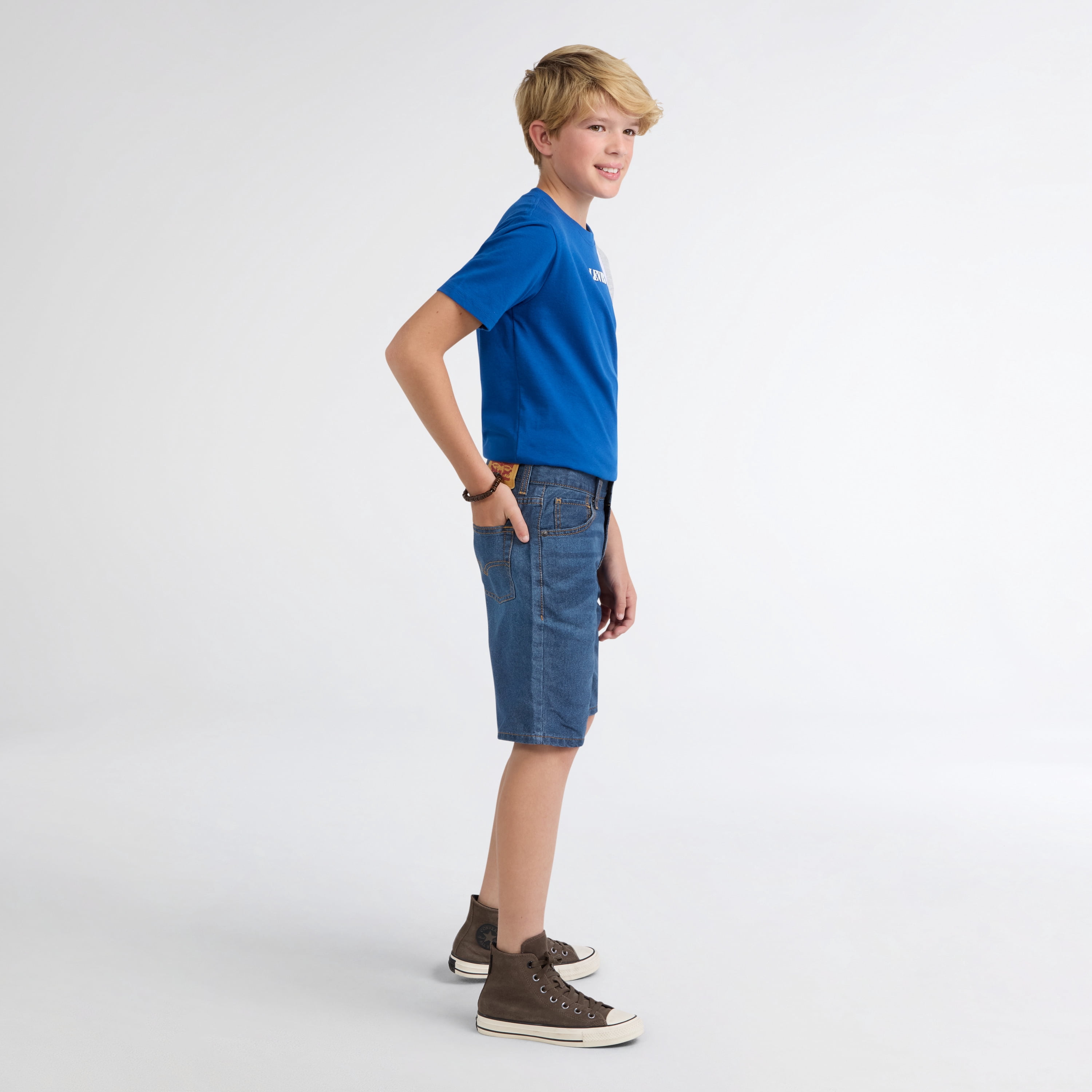 Levi Boys 511 Slim Performance Denim Shorts, Sizes 8-18