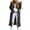 Coffee, variant on TJAZFJPA Corduroy Jacket Women Women's Open Front Long Trench Coats Long Sleeve Slim Casual Pockted Windproof Overcoat with Belt Womens Suit Jacket Black Zip up Jacket Women