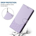 thumbnail image 3 of ELEHOLD Case for Samsung Galaxy A36 5G, RFID Leather Wallet Stand Case with Long Shoulder & Wrist Strap,Wireless Charging,Purple, 3 of 9