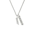 thumbnail image 2 of Delight Jewelry Silvertone Small Sexy Script Silvertone Always My Sister Bar Charm Necklace, 23", 2 of 4