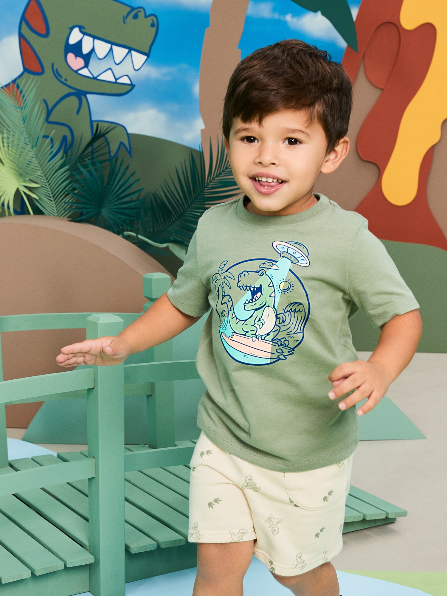 Garanimals Newborn, Baby & Toddler Boy Cotton Short-Sleeve Graphic T-Shirt, Sizes 0-6T