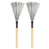 Cepillo de tambor de alambre de metal, cepillo de percusión de tambor de madera para principiantes (madera) Sywqhk Alta Calidad