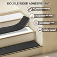 thumbnail image 3 of PURE ERA Soft Touch Stair Treads Cover 8"x30" PVC Cushioned Foam Pad Mat Tape Free Easy Clean(12 Pieces,Black), 3 of 10