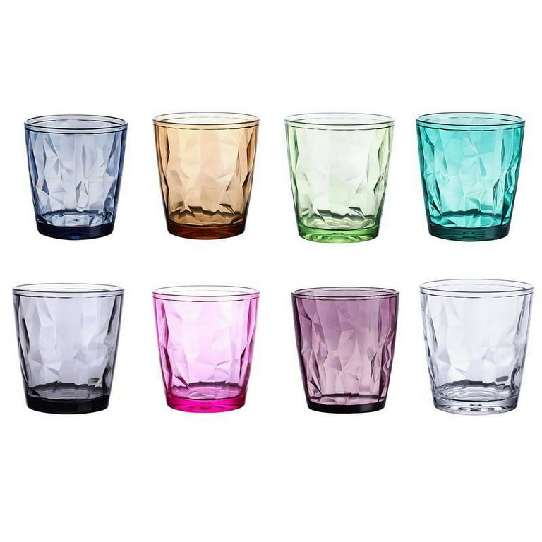 Teblacker 10.5 oz Unbreakable Premium Drinking Glasses Plastic