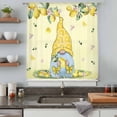 thumbnail image 5 of Yellow Lemons Sheer Curtains 63 Inches Long, Cute Gnomes Summer Fruits Rustic Flowers Light Filering Curtains, Breathable Simi Curtain Privacy Drapes for Living Room Bedroom Window Treatment, 5 of 9