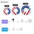 thumbnail image 2 of Inflatable Swimming Pool Ring Toy Set for Water and Beach Games with Durable Flag Design, 2 of 6