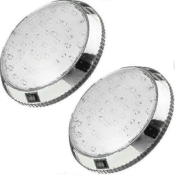 Rv Interior Light, 2 Pcs 12v Led Ceiling Dome Roof Light 46 Led Caravan Interior Lighting With On/off Switch, Interior Spot Lights p20241126479