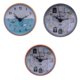 thumbnail image 1 of Reloj de baño de 3 piezas, resistente al agua, mini reloj de pared para baño, visualización de tiempo, resistencia Negro3 Naranja3 Naranja5, 1 of 9