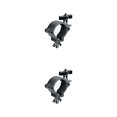 thumbnail image 4 of Justharion Durable Alloy Wrap Around Clamp for Club Exhibition Event Stylish Lighting Hook Mount Black T master 2Set, 4 of 6