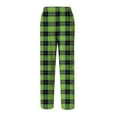thumbnail image 5 of Havenx Flannel Pajamas for Men Microfleece Plaid Pj Bottoms 2025 Big and Tall Sleep Pants Elastic Waist Wide Leg Soft Sleep & Lounge Pants,Green XL, 5 of 6
