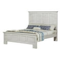thumbnail image 4 of Sea Wind Florida Surfside Coastal Wood King Panel Bed in White, 4 of 7