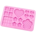 thumbnail image 4 of 2 PCS Valentine's Day Silicone Mold Heart Mold Chocolate Mold,Heart Flower Shape Candy Molds Biscuits Mold Silicone Fondant Baking Mold Jelly Soap Pudding Dessert Molds for Party Cake Decoration, 4 of 7