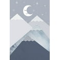 thumbnail image 2 of Urban Epiphany 17x24 Black Ornate Wood Framed with Double Matting Museum Art Print Titled - Navy Mountains 2, 2 of 4