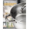 thumbnail image 7 of Cook N Home Pasta Pot with Strainer Lid 8-Quart, Stainless Steel Pasta Cooker Steamer Multipots, 4-Piece, 7 of 7