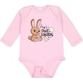 thumbnail image 3 of Inktastic My 1st Easter with Brown Bunny and Easter Eggs Boys or Girls Long Sleeve Baby Bodysuit, 3 of 5