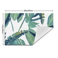 thumbnail image 3 of YFYANG Washable Heat-Resistant Placemats, 70% PVC/30% Polyester, Tropical Green Foliage Kitchen Table Mat, 12" x 18" 1 Piece, 3 of 6