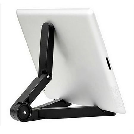 Jeobest 1PC Tablet Stand Holder - 360 Degree Adjustable Rotating Folding Universal Tablet PC Stand Holder Folding Design Lazy Support for iPad Air Mini 1 2 3 4 (Black) (Best Ipad Air 2 Stand)