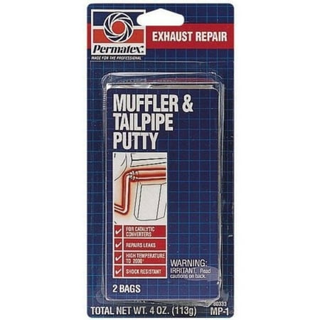 Permatex 80333 Muffler - Tailpipe Putty-2 x 2 oz pouches-