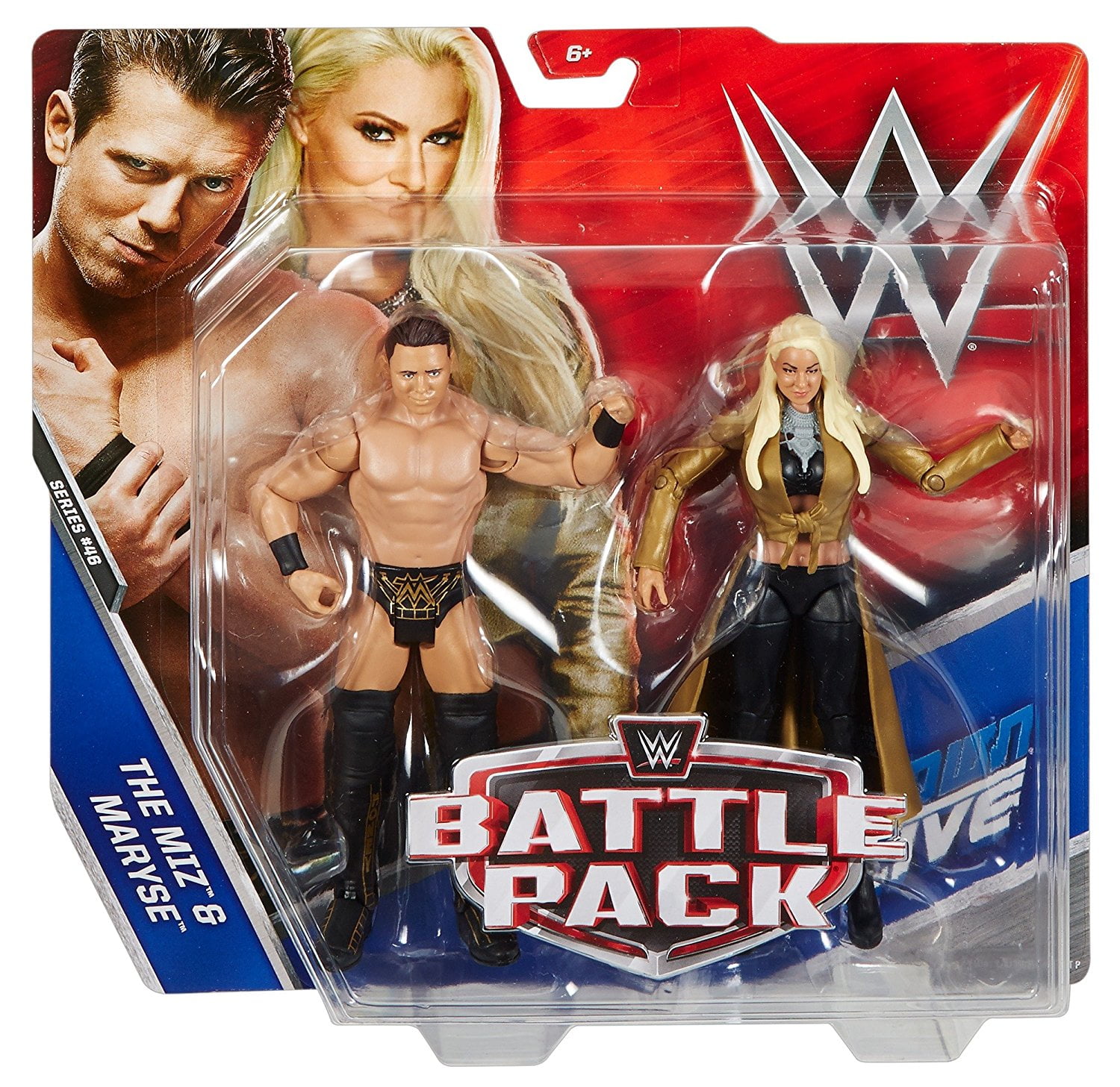 WWE The Miz & Maryse Action Figure Battle Pack(2 Pack) Series 46