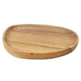 thumbnail image 2 of Modern and Personalized Walnut Wood Dinner Plate, Easy Cleaning & Lightweight for Desserts, Snacks, Fruits,Unique Japanese Style, Suitable for Tea, Reusable and, 2 of 7