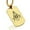 Gold, variant on Stainless Steel Masonic Square and Compass Symbol Dog Tag Pendant Necklace