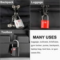TSA Approved Luggage Locks, Black 2 Pack, UltraSecure Dimple Key