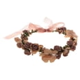 thumbnail image 2 of 2X Floral Flower Headband Hair Garland Wedding Headpiece Coffee 2 piezas BLESIY Diadema de flores, 2 of 8
