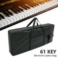 thumbnail image 2 of Keyboard Case Cozival Padded Gig Bag for 61-Key Keyboard, Durable Water-Resistant Oxford Fabric with Carrying Handle, Protective Case for Electronic Piano Or Synthesizer, 61-Key Keyboard Bag, Black, 2 of 9