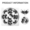 thumbnail image 2 of 1 caja de pestañas postizas de pelo de visón de imitación 8D, suministros de belleza gruesos naturales de simulación, 2 of 5