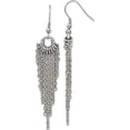 thumbnail image 1 of Stainless Steel Polished Multi Chain Dangle Shepherd Hook Earrings (3 X 15) Made In China sre680, 1 of 5