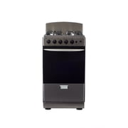 Magnificent Chef - Free Delivery - 20" Stainless Steel Gas Stove with 2.4 CFT Oven Capacity -Sealed Burners, 1 Ultra-Fast, 3 Fast – Easy to Clean, Iron Grates, Cool Knobs 2-year Warranty.